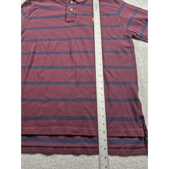 Polo Ralph Lauren Striped Rugby Long Sleeve Shirt Mens Large 90s Preppy - Picture 5 of 7